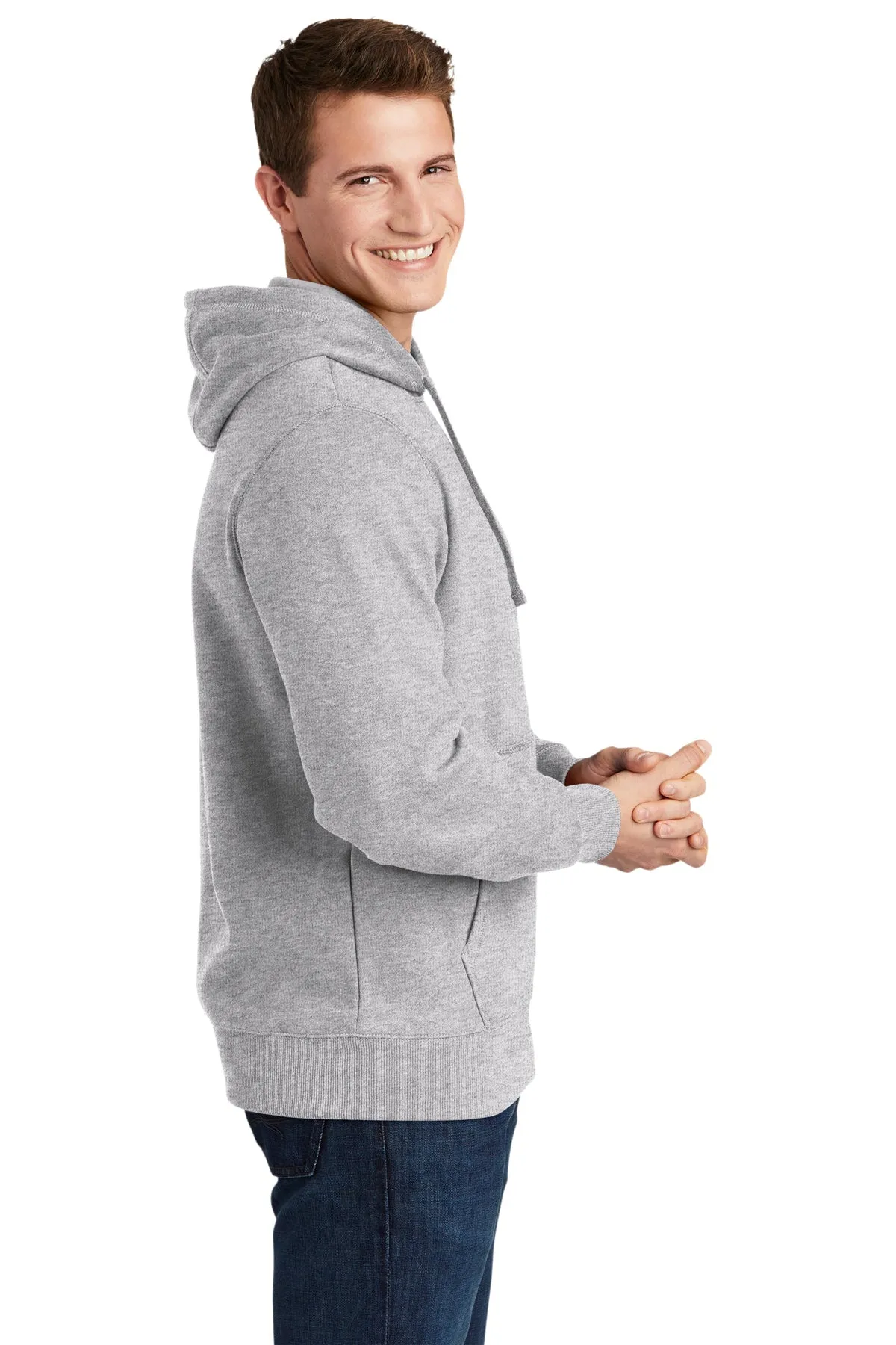 Sport-Tek Pullover Branded Hooded Sweatshirts, Athletic Heather