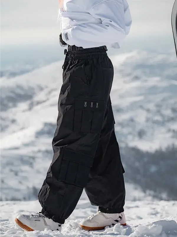 Stylish Cargo Baggy Snowboard Pants Couple Style