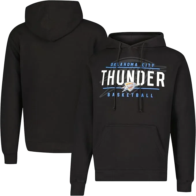 Ultra Game NBA Official Men's Super Soft Get Right Hoodie Sweatshirt, Oklahoma City Thunder, Black|Oklahoma City Thunder