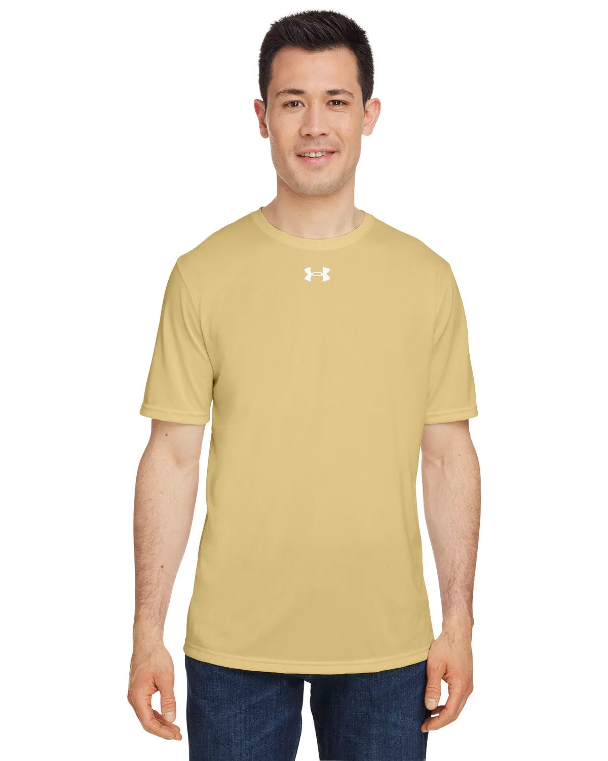 Under Armour Men's Tech Branded T-Shirts, Vegas Gold