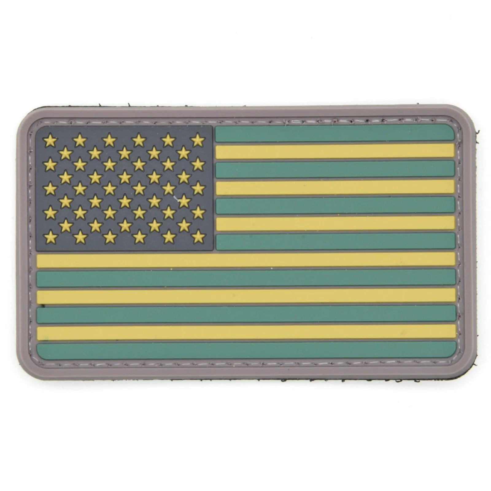 USA Flag Patch OD Green