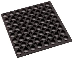 Winco RBMH-35K Rubber Anti-Fatigue Floor Mat 3 Foot x 5 Foot 3/4 Inch Thick Straight Edges Black | Denson CFE